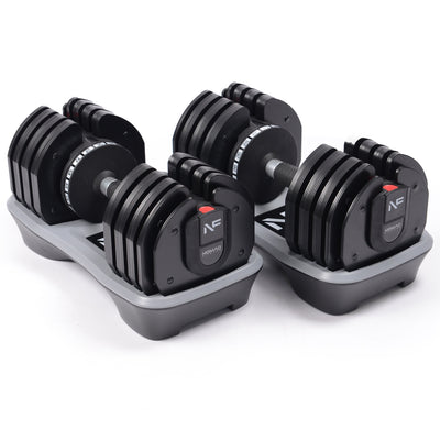 Nomad 2-36kg Adjustable Dumbbells Selectabell (Pair)-Free Weights-Nomad Fitness-Nomad Fitness
