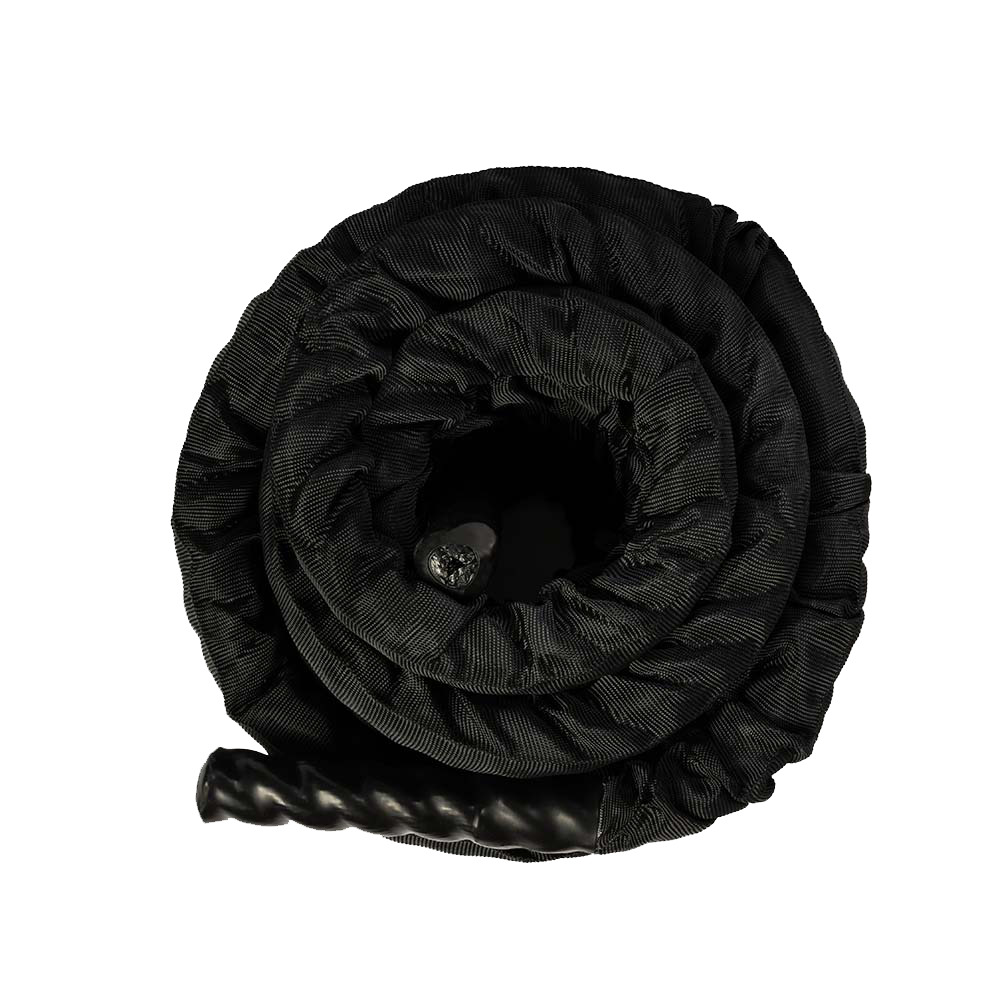 Nomad Battle Ropes Black Sleeved 38mm 9m 12m 15m Nomad Fitness